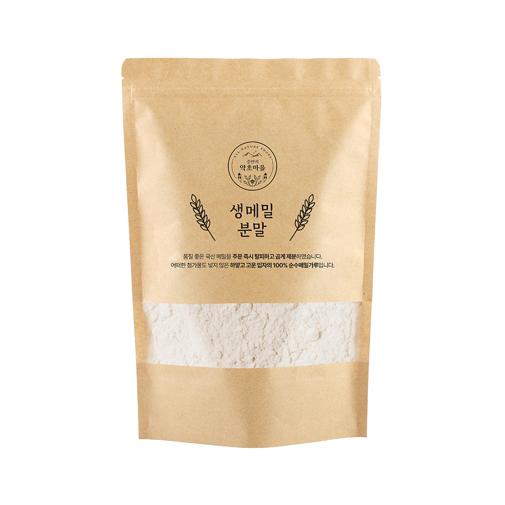 국산 순 메밀 가루 생 메밀 분말 전병 메밀묵