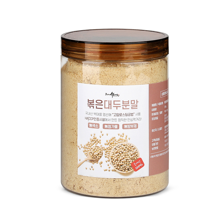 볶은대두분말 250g 대두 백태 콩가루 콩분말 볶은콩 식물성단백질