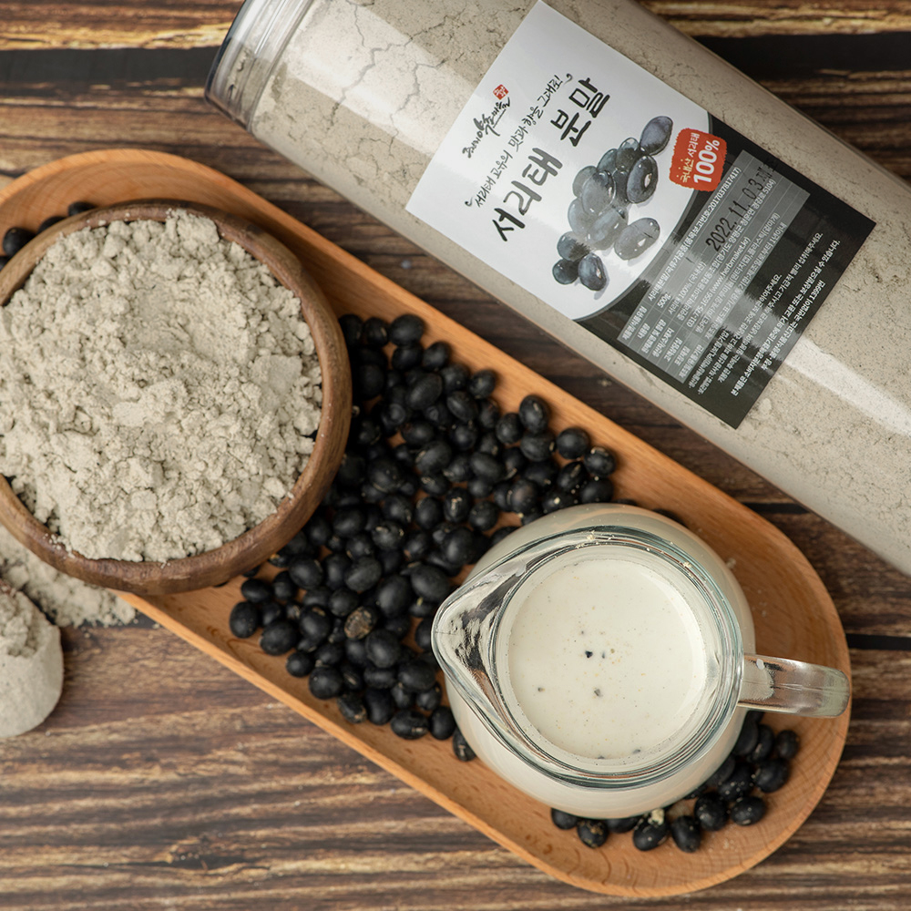 국내산100% 더 고소한 검은콩가루 서리태분말500g