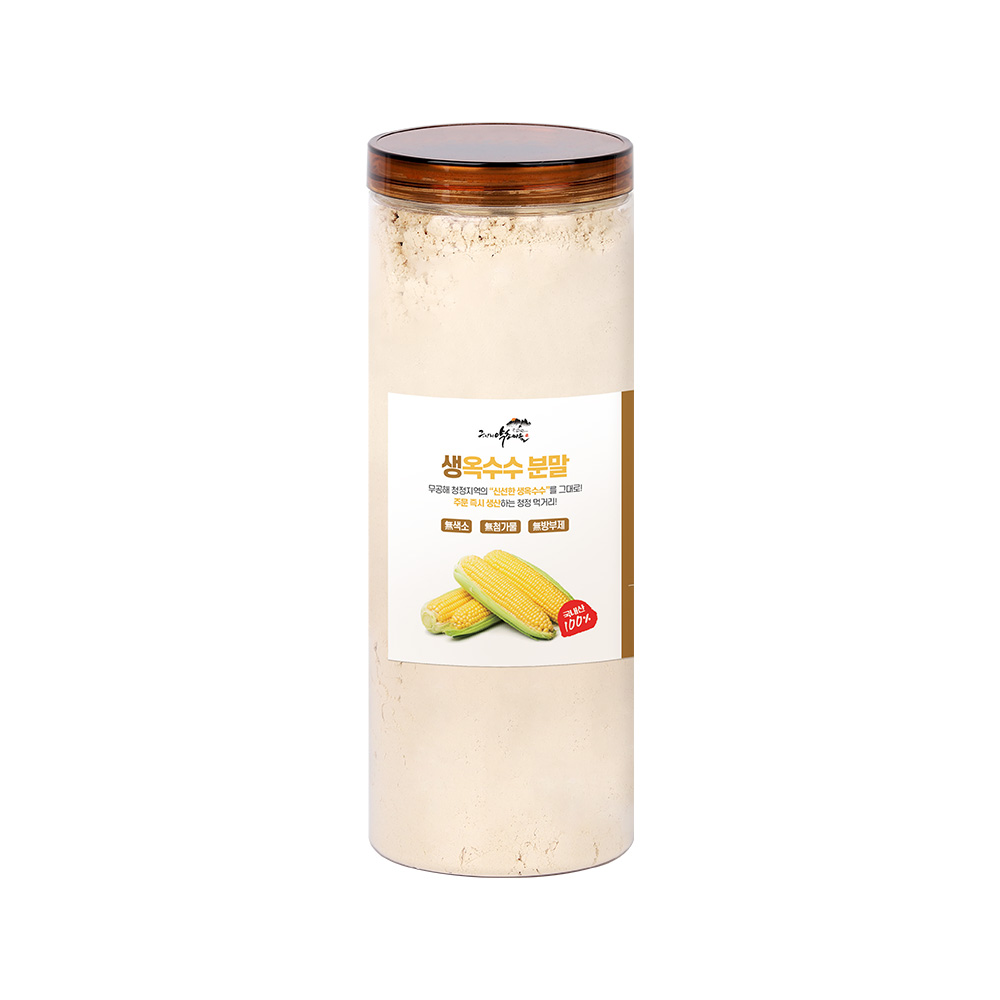 생옥수수가루 620g 찰옥수수쌀 분말 콘가루 파우더 제빵