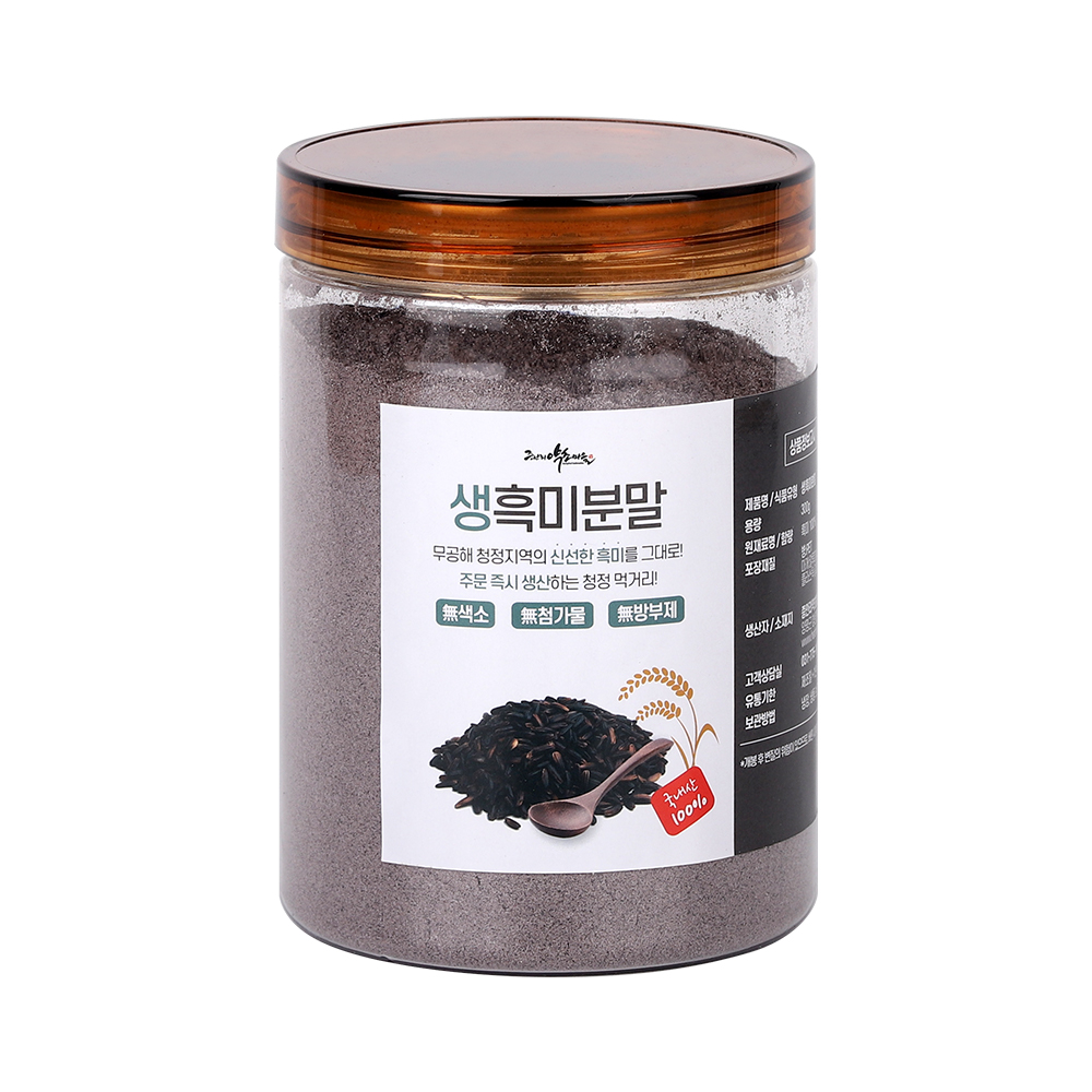 생찰흑미분말300g 국산 블랙곡물가루 선식 미숫가루